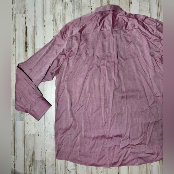 Jos. A Bank Travelers Collection Men's XL Purple Long-Sleeve Button-Up Shirt - Picture 13 of 13